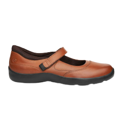 Women's “Eva“ Orthopaedic Leather Slip-on Shoes for Bunions Black